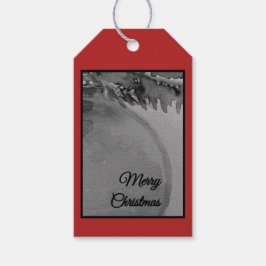 Karmosinröd Prydnad Jul – Elegant Högtid Presentetikett