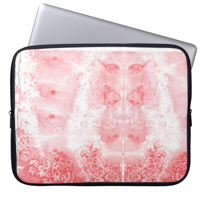 Karmosinröda Ekon Laptop Fodral (Framsidan)