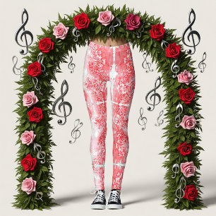 Karmosinröda Ekon Leggings