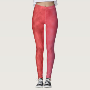 Karmosinrökt dis vid skymning leggings