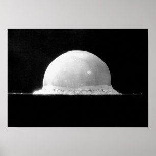 Kärn- Trinity testar bombarderar fireballen - 1945 Poster