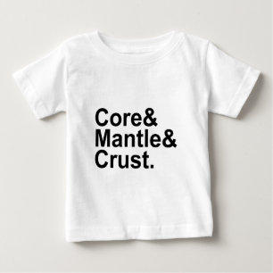 Kärna Mantel Jordskorpa Jordens inre struktur Tee Shirt