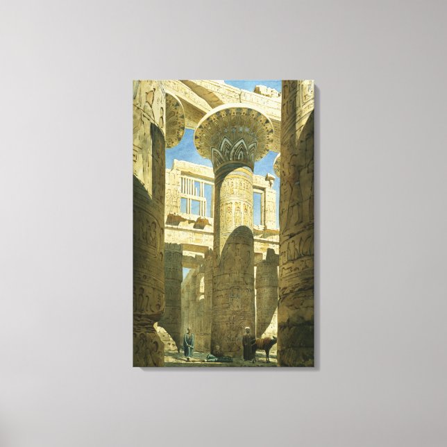 Karnak, c.1866 (w/c på papper) canvastryck (Framsida)