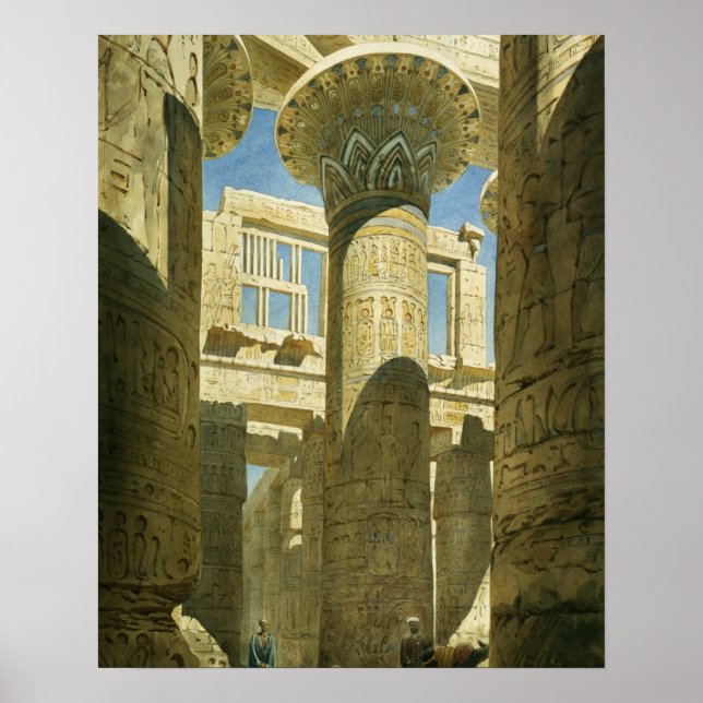 Karnak, c.1866 (w/c på papper) poster (Framsidan)
