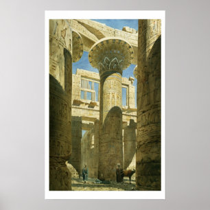 Karnak, c.1866 (w/c på papper) poster
