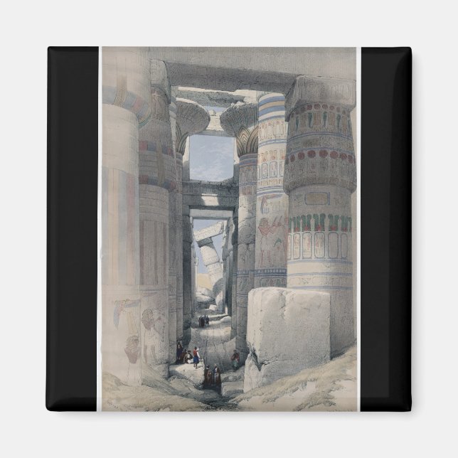 Karnak - Dromos eller första domstolen i templet Magnet (Framsidan)