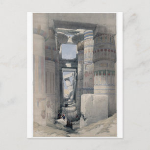 Karnak - Dromos eller första domstolen i templet Vykort