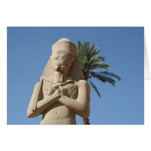 karnak drottstatue hälsningskort