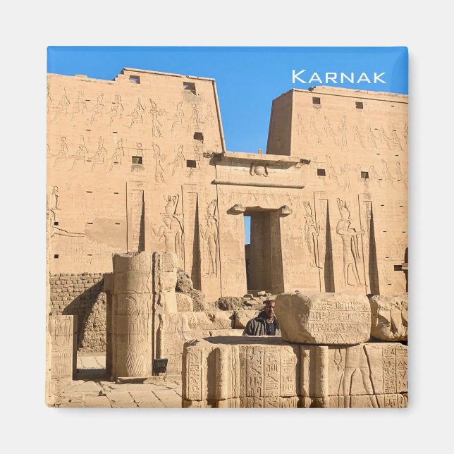 Karnak - Egypten Magnet (Framsidan)
