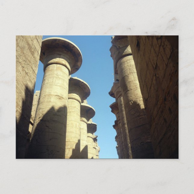 karnak-kolonner vykort (Framsida)