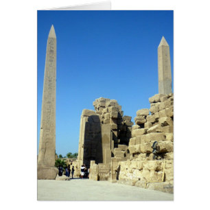 karnak obelisk duo hälsningskort
