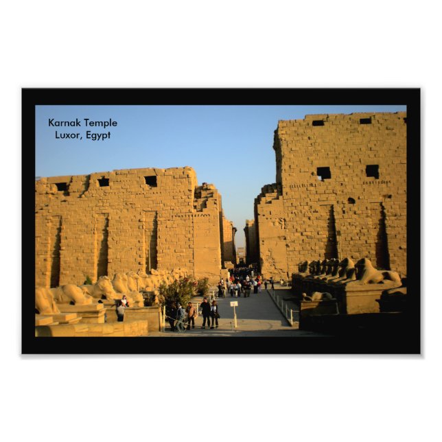 Karnak Temple Entrance Fototryck (Framsidan)
