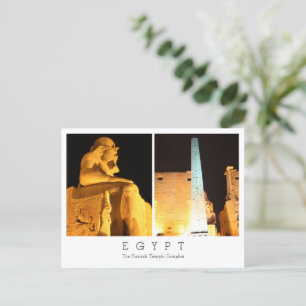 Karnak Temple-komplex, Egypten, vykort