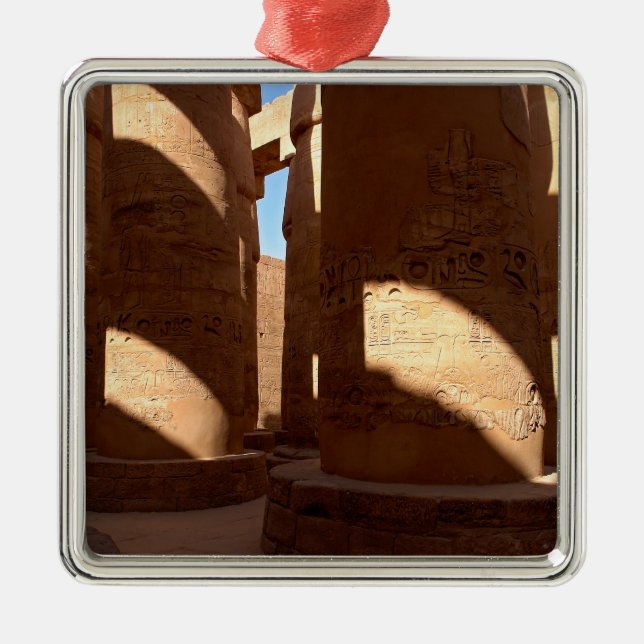 Karnak Temple - Luxor, Egypten Julgransprydnad Metall (Framsidan)