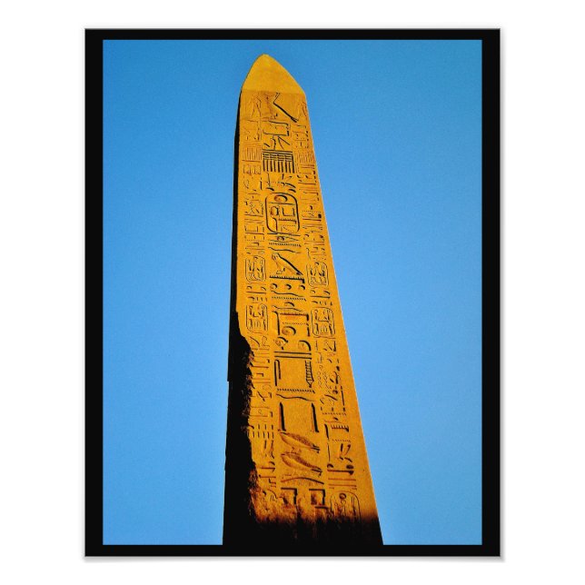 Karnak Temple Obelisk Fototryck (Framsidan)