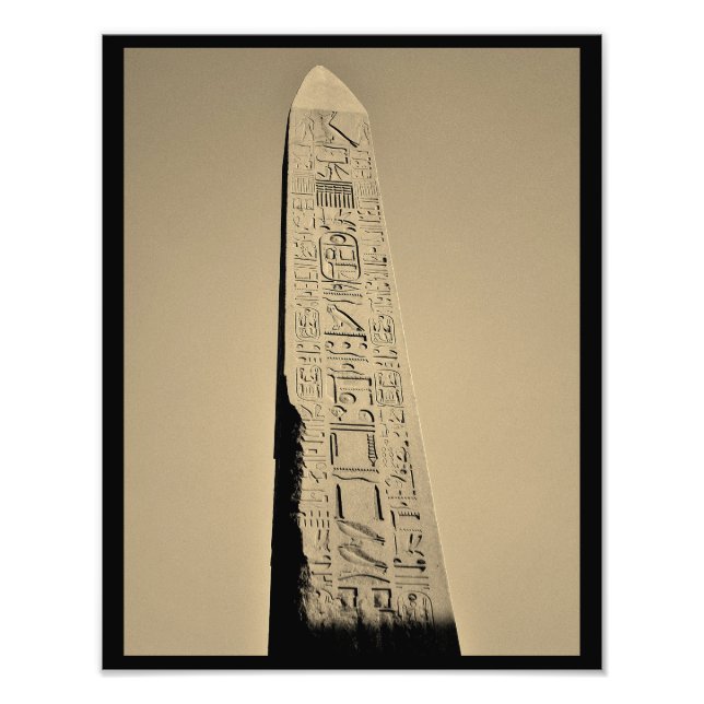 Karnak Temple Obelisk Fototryck (Framsidan)