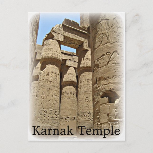 Karnak Temple Postcard Vykort (Framsida)