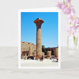 Karnaktempelkolonn, Luxor, Egypten Kort
