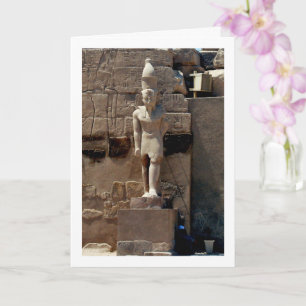 Karnaktempelstaty, Luxor, Egypten, Kort