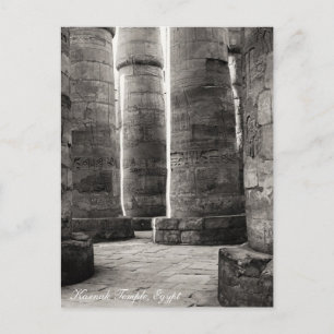 Karnaktemplet, Hieroglyfer, Forntida Egypten Vykort