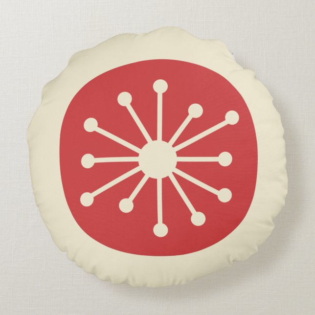 Kärnåldern under århundradet, modern reducerad ell rund kudde (Baksidan)