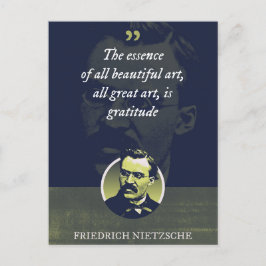 Kärnan i all vacker konst, all underbar konst vykort