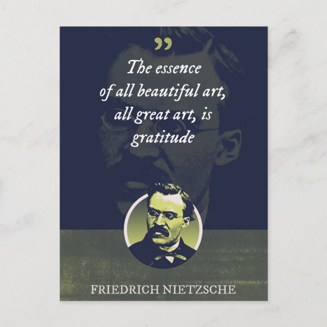 Kärnan i all vacker konst, all underbar konst vykort (Framsida)