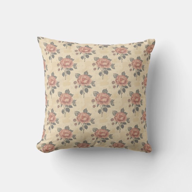 Kärnan i blomstrande nåd pattern kudde (Framsida)
