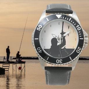 Kärnan i en perfekt fiskedag - med siffror armbandsur