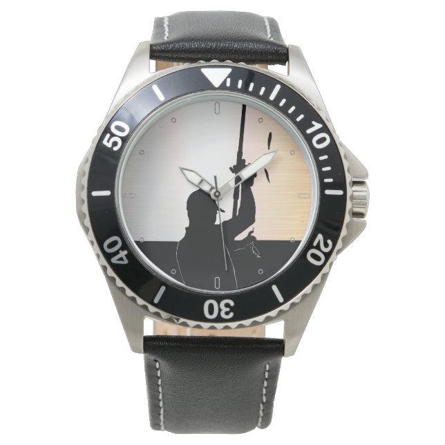Kärnan i en perfekt fiskedag - timmar tickar armbandsur (Framsida)