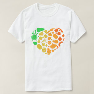 Kärnan i frukt och grönsaker - Underbar Vegan-gåva T Shirt