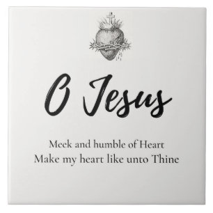 Kärnan i Jesus Prayer Ceramic Tile Kakelplatta