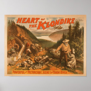Kärnan i Klondike Guld gruvteater Poster