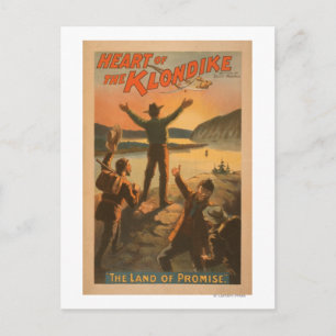 Kärnan i Klondike "Land of Promise" Mining Vykort