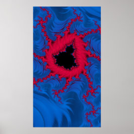 Kärnan i Mandelbrot Fractal Abstrakt Art Poster