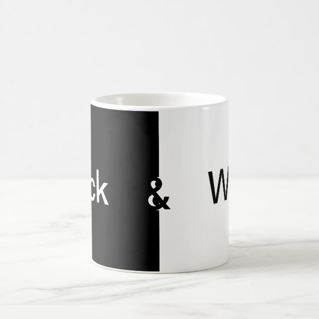 Kärnan i "svartvitt" design kaffemugg (Center)