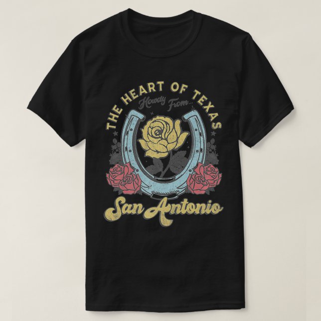 Kärnan i Teas San Antonio Ro Horseshoe Prem T Shirt (Design framsida)