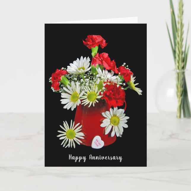 Karnation och Daisy Helgkort (Framsida)
