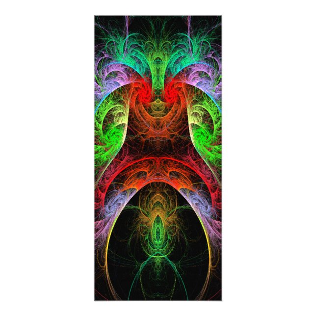 Karnaval Abstrakt Art Rack Card Reklamkort (Framsidan)
