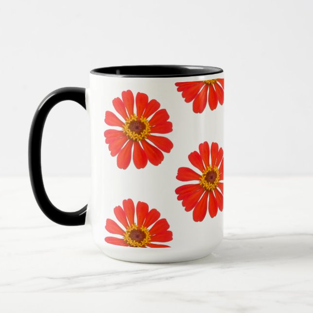 Kärnblomsblomma botanisk mugg (Vänster)