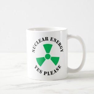 Kärnenergi, ja, tack, kärnkraft kaffemugg