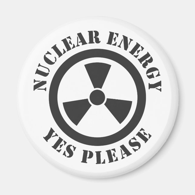 Kärnenergi, ja, tack, kärnkraftsinbjudan. magnet (Framsidan)