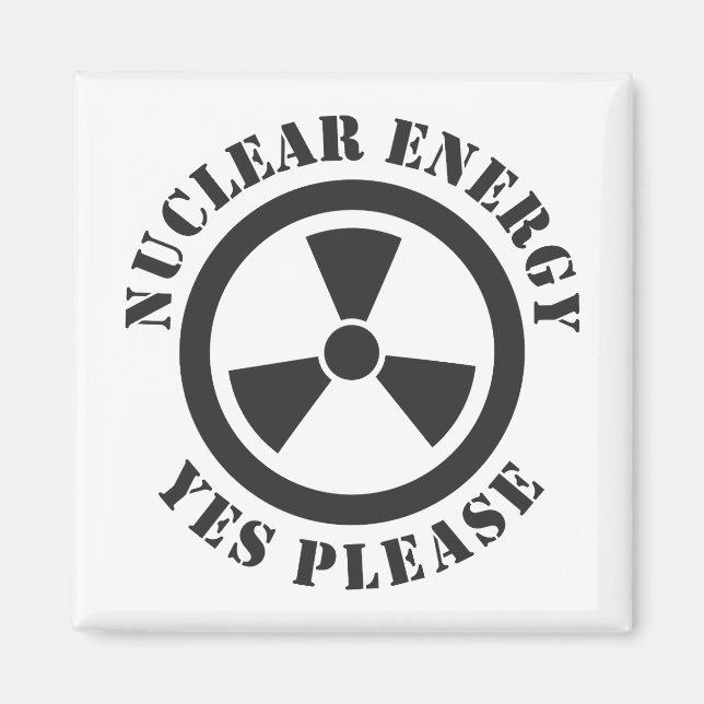 Kärnenergi, ja, tack, kärnkraftsinbjudan. magnet (Framsidan)