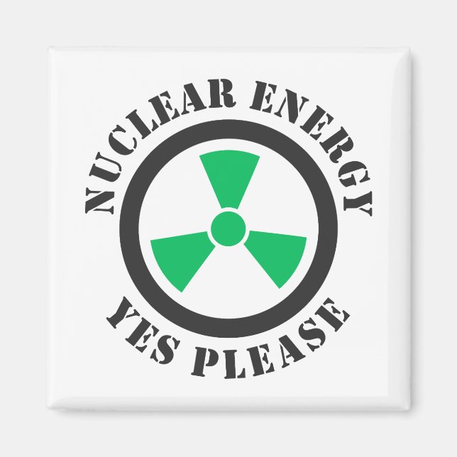 Kärnenergi, ja, tack, kärnkraftsinbjudan. magnet (Framsidan)