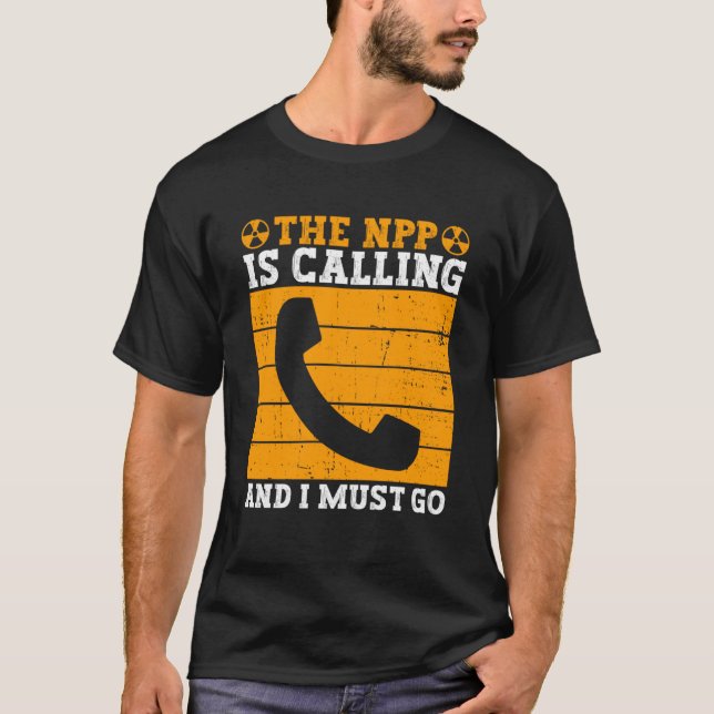 Kärnenergi och kärnteknik t shirt (Framsida)