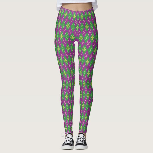 Karneval Argyle Leggings (Framsida)