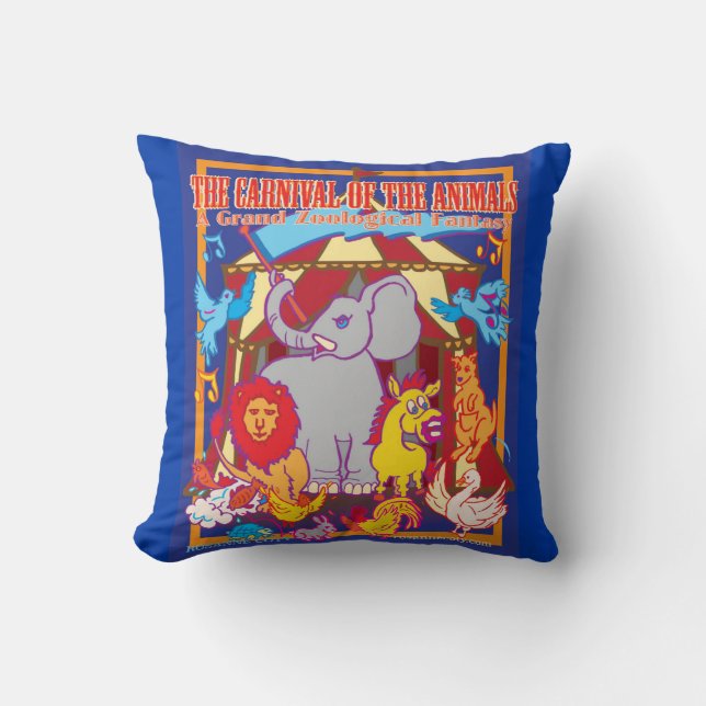 Karneval av djur (Pillow) Kudde (Framsida)