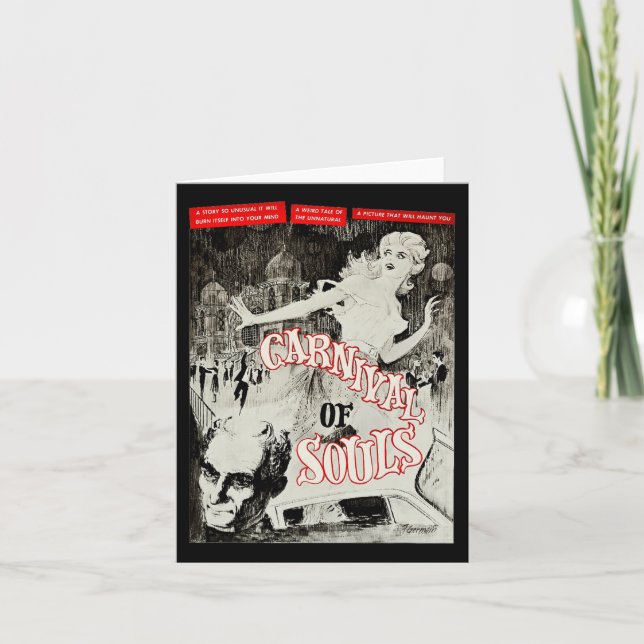 Karneval av själar Halloween Monster Poster fasa Kort (Framsida)