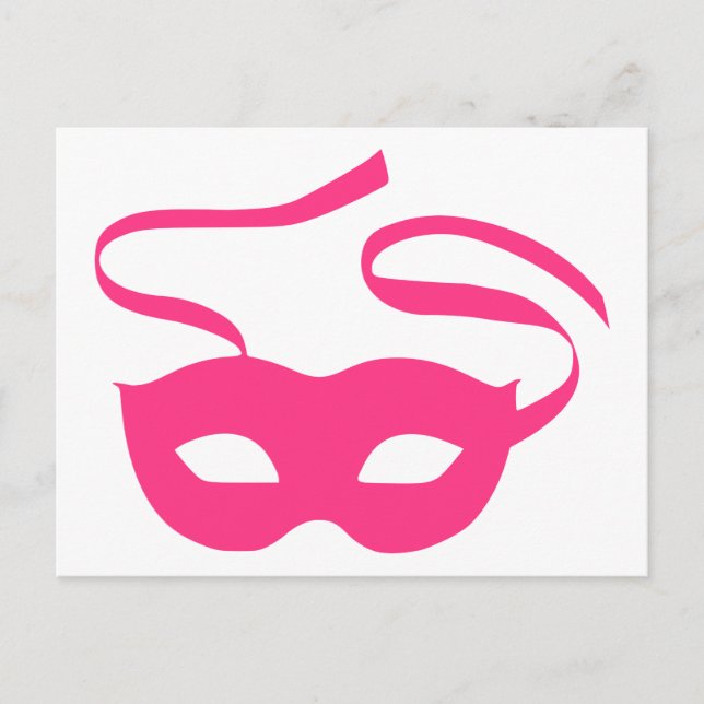 Karneval av teatermask vykort (Framsida)