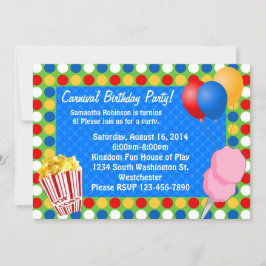 Karneval Bright Ljus Anpassningsbar-inbjudningar Inbjudningar